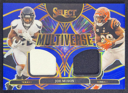 Joe Mixon 2025 Panini Select Multiverse Jerseys Blue Prizm Texans Bengals