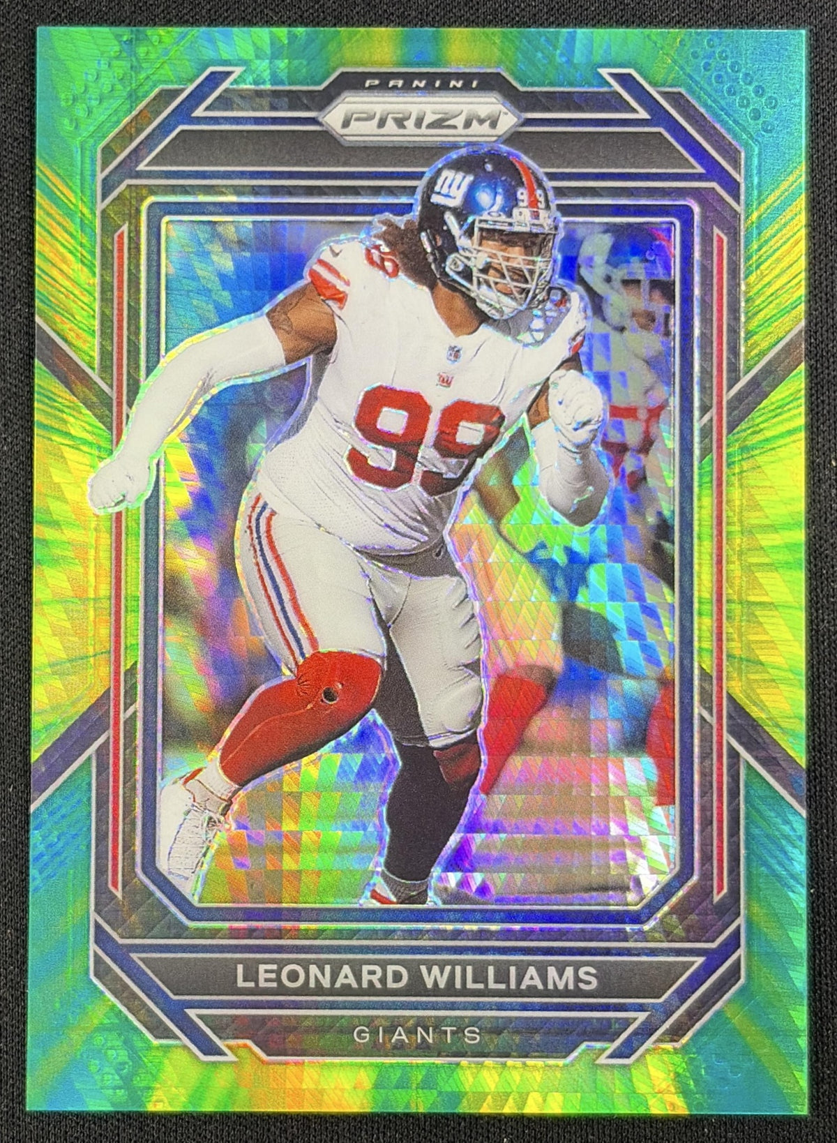 Leonard Williams 2022 Panini Prizm Hyper /175 Giants Sports Trading Card