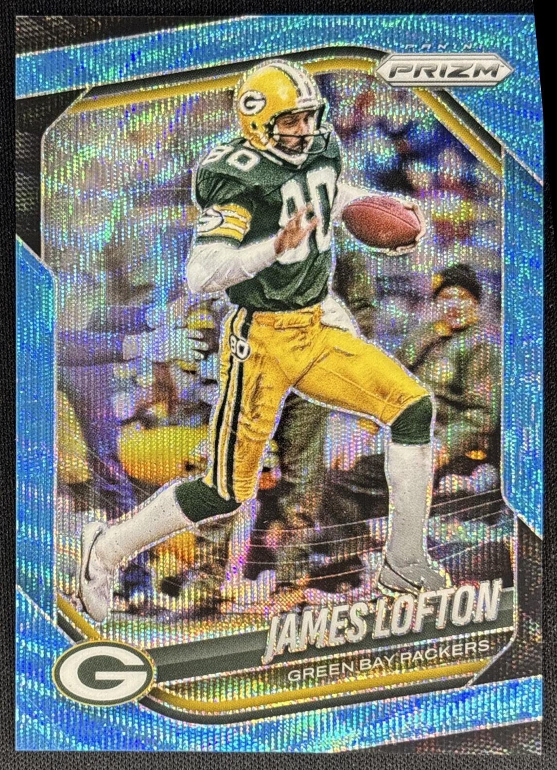 James Lofton 2025 Panini Prizm Blue Wave /230 Packers Sports Trading Card