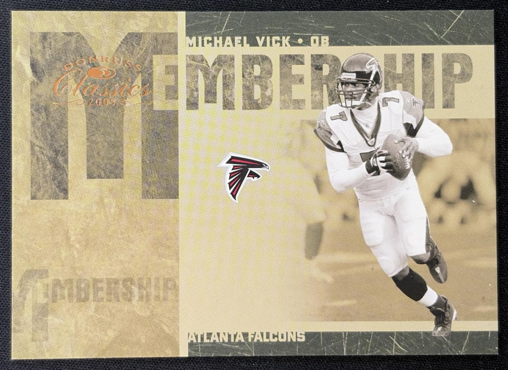 Michael Vick 2005 Donruss Classics Membership Bronze /1000 Falcons Sports Trading Cards