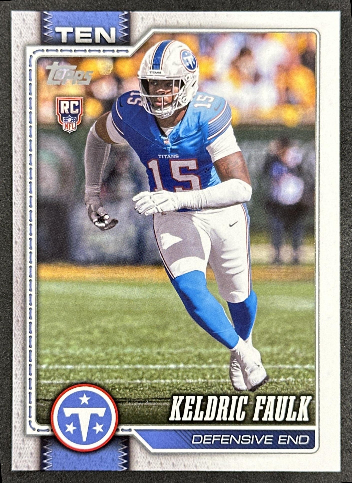 Keldric Faulk 2026 Topps Flagship Rookie Titans Sports Trading Card