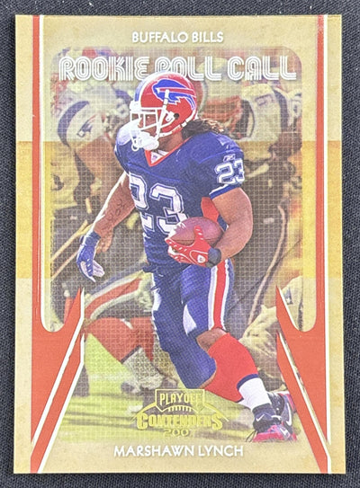 Marshawn Lynch 2007 Playoff Contenders Rookie Roll Call /1000 Bills