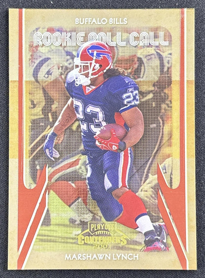 Marshawn Lynch 2007 Playoff Contenders Rookie Roll Call /1000 Bills