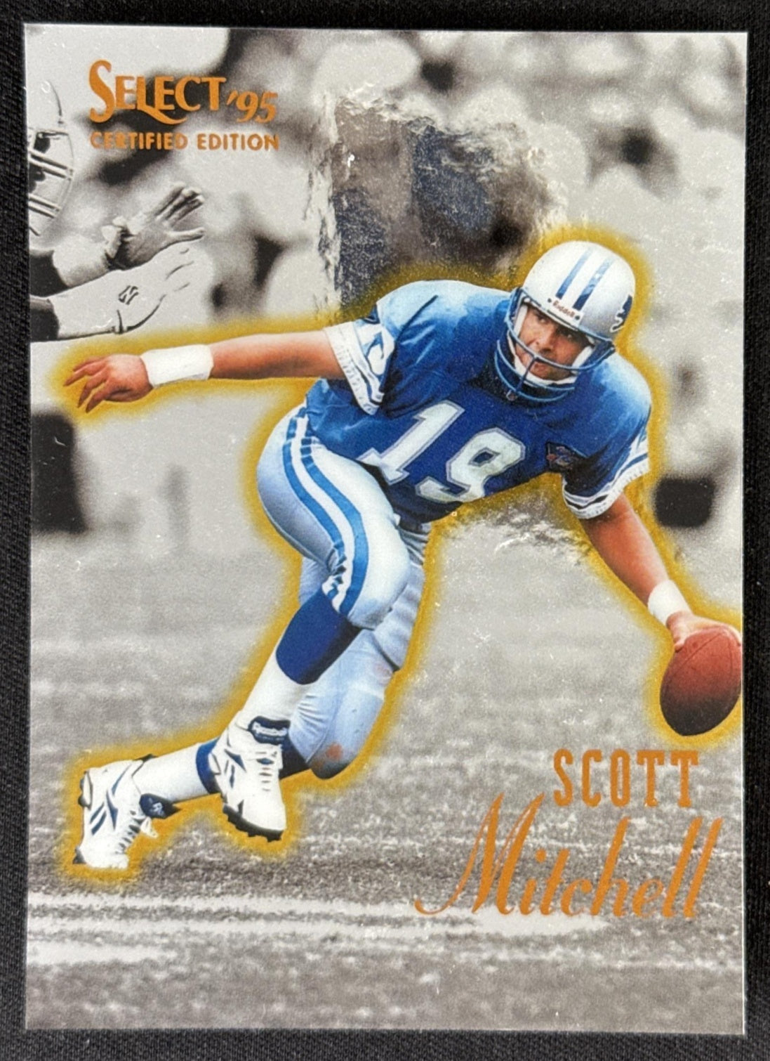 Scott Mitchell 1995 Pinnacle Select Certified Lions Sports Trading Card