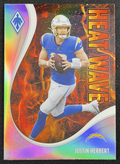 Justin Herbert 2021 Panini Phoenix Heat Wave Chargers Sports Trading Card