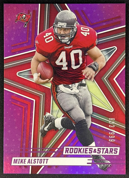 Mike Alstott 2025 Panini Rookies & Stars Purple /999 Buccaneers Sports Trading Cards