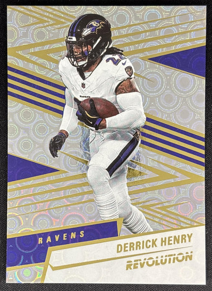 Derrick Henry 2025 Panini Revolution Groove Ravens Default Title Sports Trading Cards