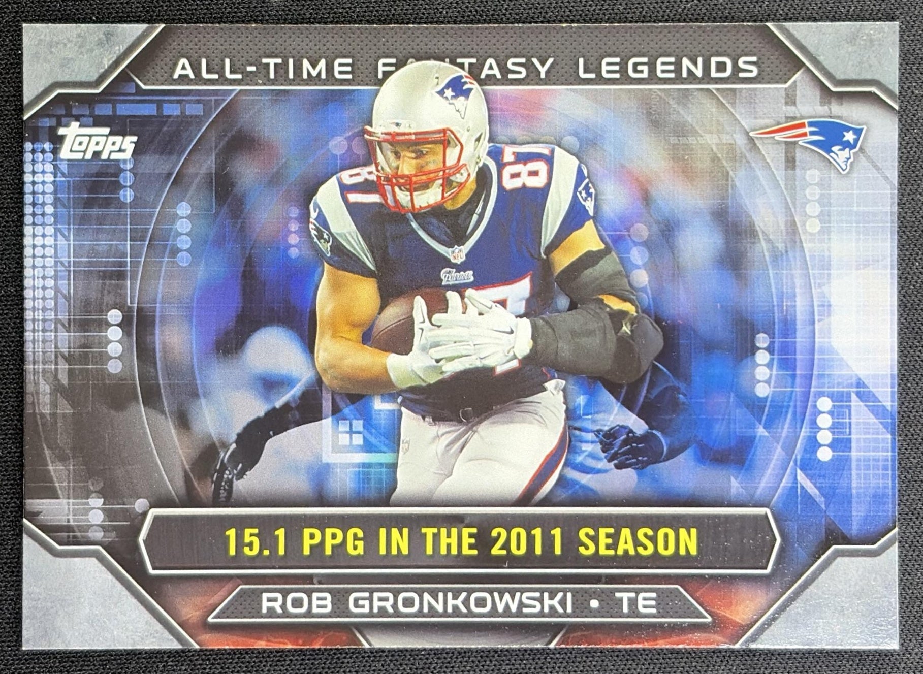 Rob Gronkowski 2015 Topps All Time Fantasy Legends Patriots