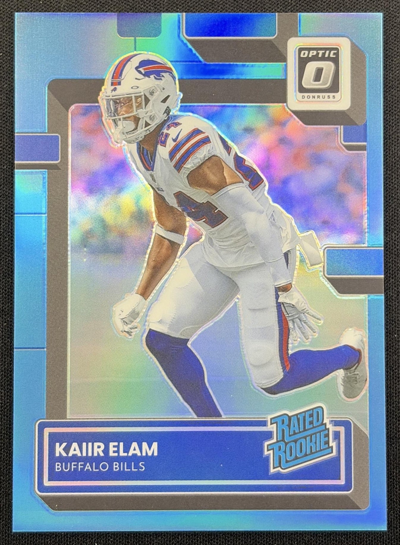Kaiir Elam 2022 Panini Donruss Optic Aqua /299 Bills