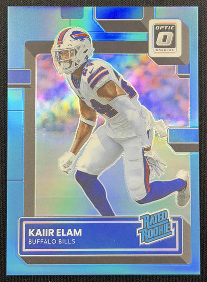 Kaiir Elam 2022 Panini Donruss Optic Aqua /299 Bills