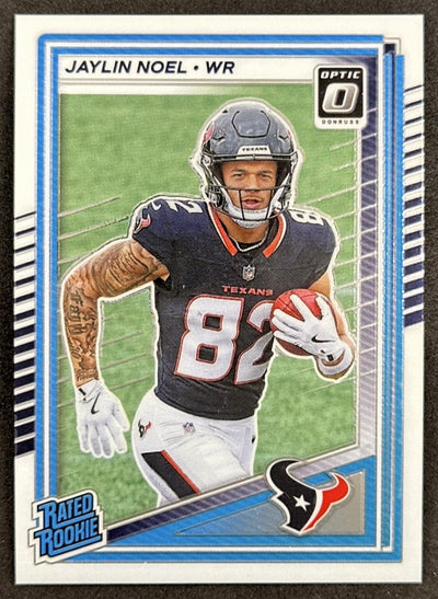 Jaylin Noel 2025 Panini Donruss Optic Rated Rookie Texans Sports Trading Cards