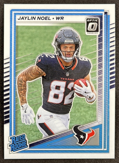Jaylin Noel 2025 Panini Donruss Optic Rated Rookie Texans