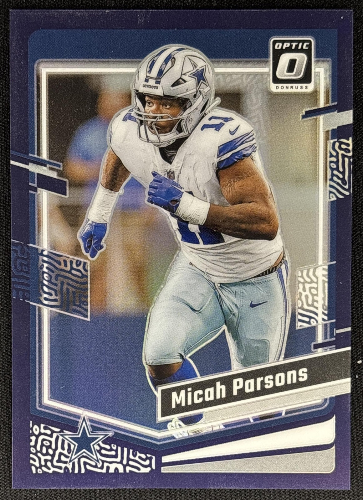 Micah Parsons 2023 Panini Donruss Optic Purple Prizm /50 Cowboys Dallas Cowboys