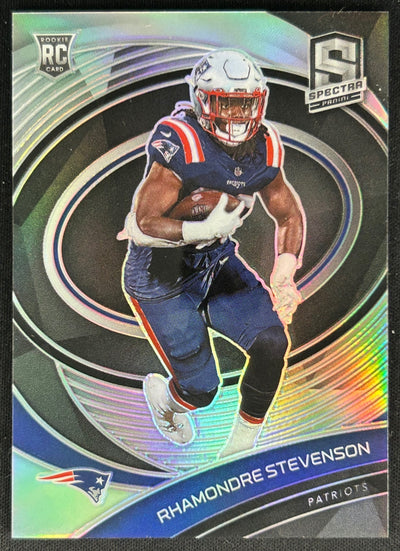 Rhamondre Stevenson 2021 Spectra /149 Patriots Sports Trading Cards