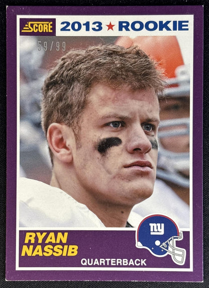 Ryan Nassib 2013 Panini Score Giants