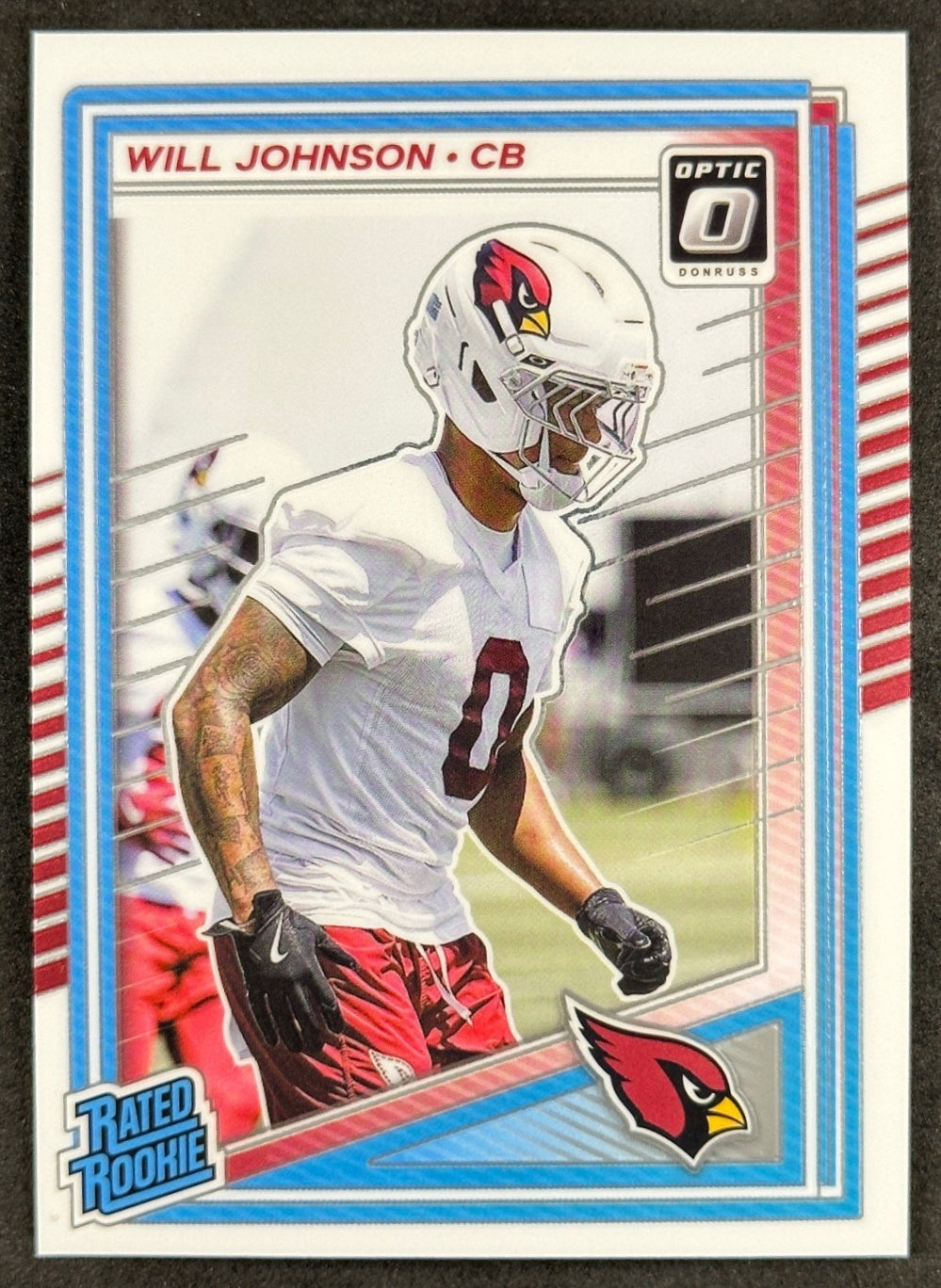 Will Johnson 2025 Donruss Optic Rated Rookie Cardinals Sports Trading Card