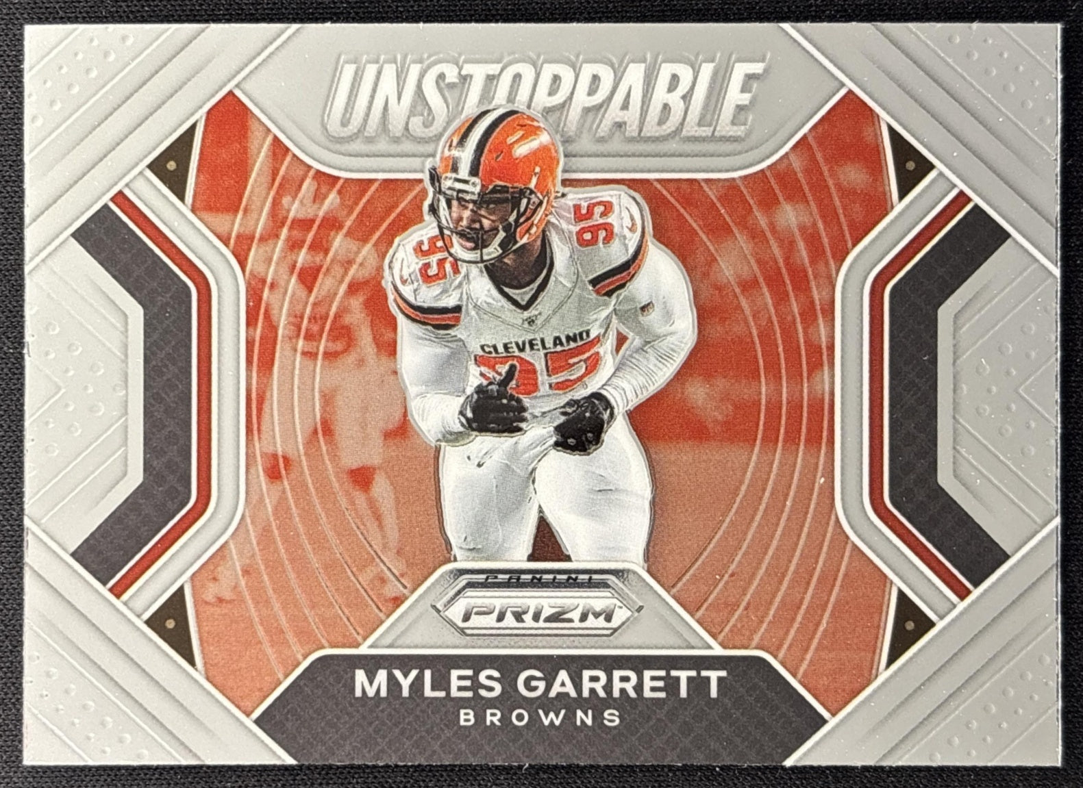 Myles Garrett 2020 Panini Prizm Unstoppable Browns front