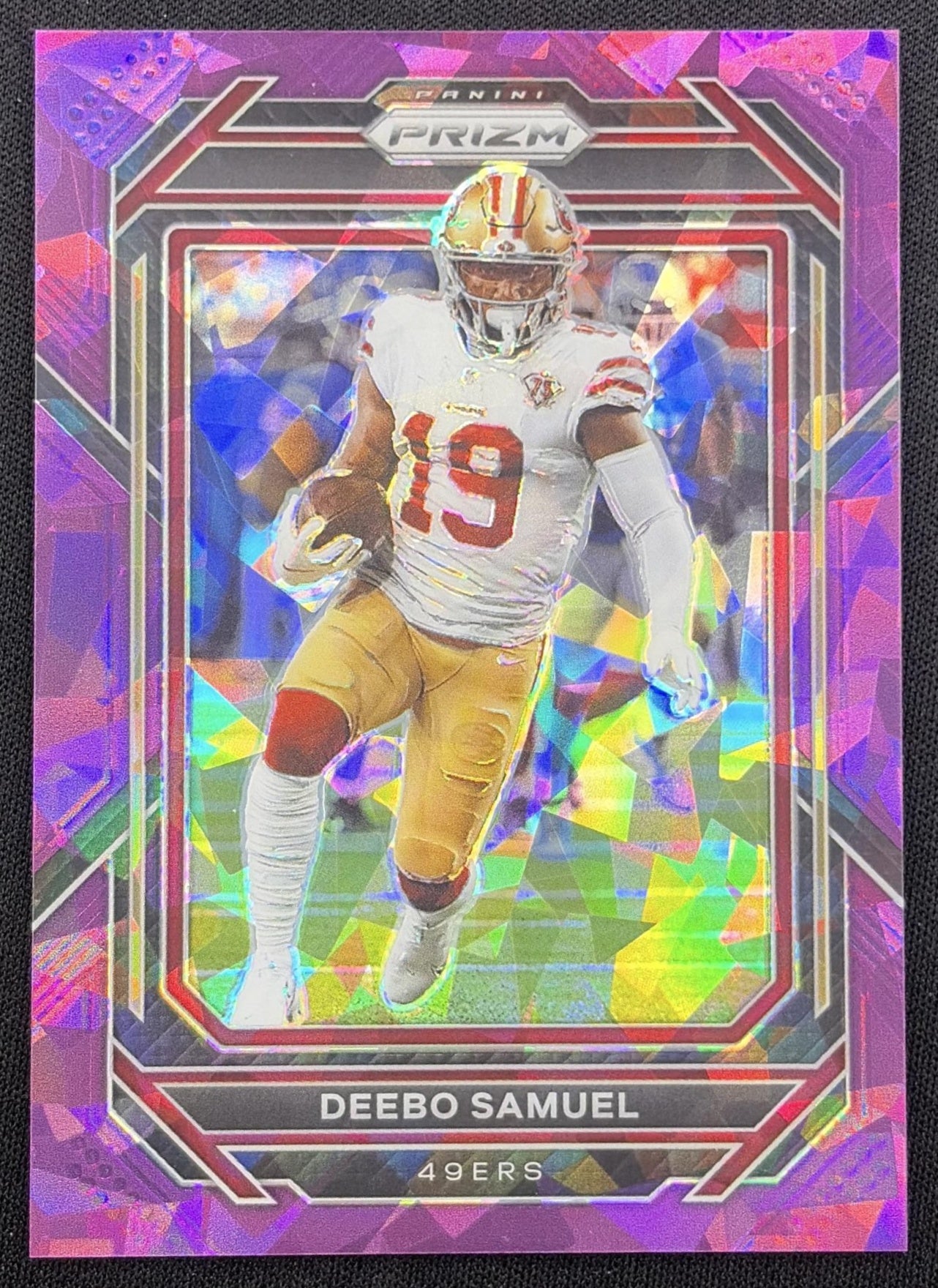 Deebo Samuel 2022 Panini Prizm Purple Ice /225 49ers San Francisco 49ers