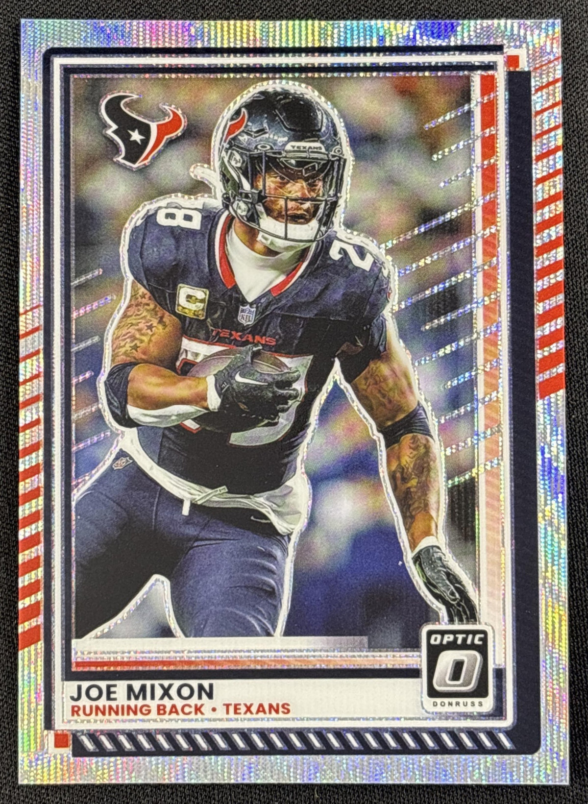 Joe Mixon 2025 Panini Donruss Optic Wave Prizm /300 Texans