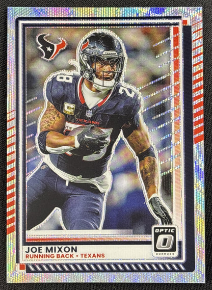 Joe Mixon 2025 Panini Donruss Optic Wave Prizm /300 Texans