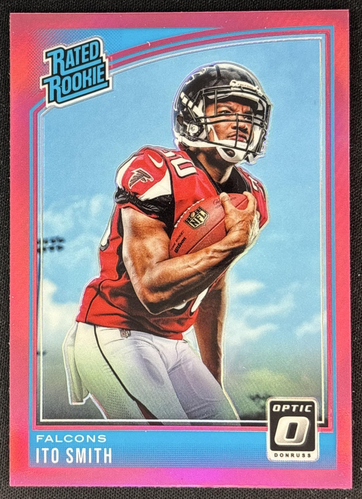 Ito Smith 2018 Panini Donruss Optic Pink Prizm Falcons