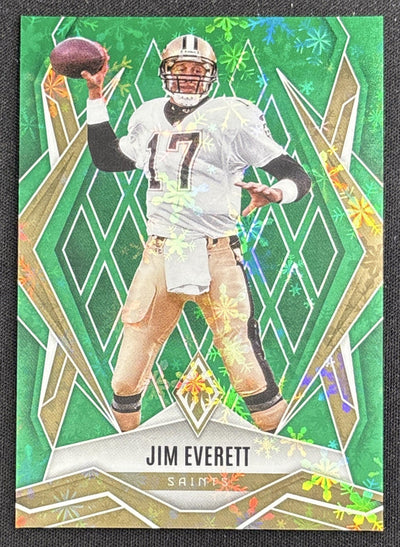 Jim Everett 2025 Panini Phoenix Green Winter Prizm /149 Saints Sports Trading Card