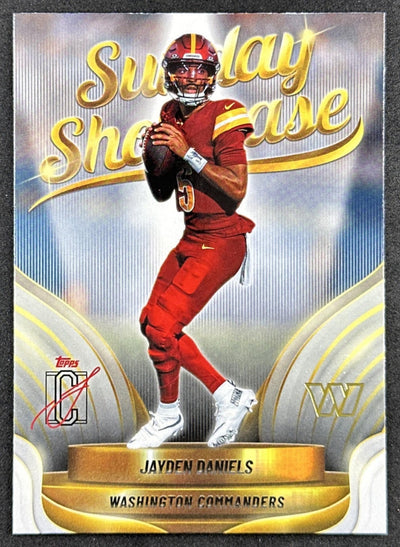 Jayden Daniels 2025 Topps Signature Class Sunday Showcase Commanders Sports Trading Cards