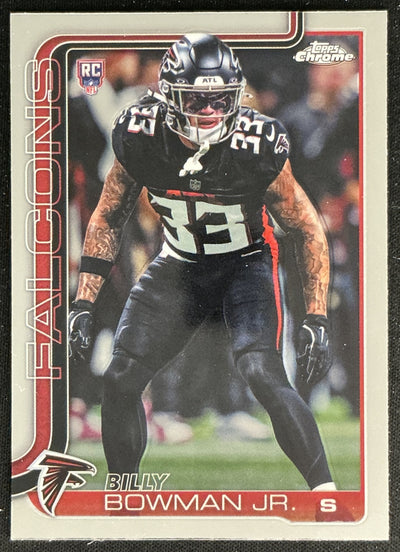 Billy Bowman Jr. 2025 Topps Chrome Rookie Falcons Sports Trading Cards