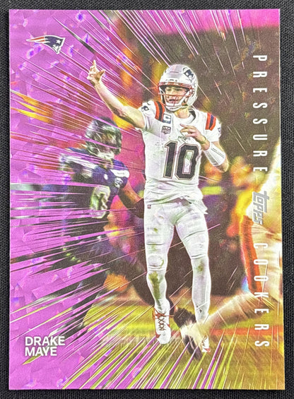 Drake Maye 2026 Topps Pressure Cookers Crackle Foil Patriots New England Patriots