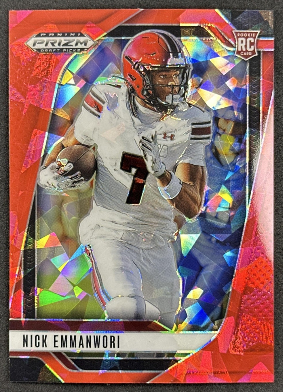 Nick Emmanwori 2025 Panini Prizm Draft Picks Red Ice Gamecocks Seahawks - Front