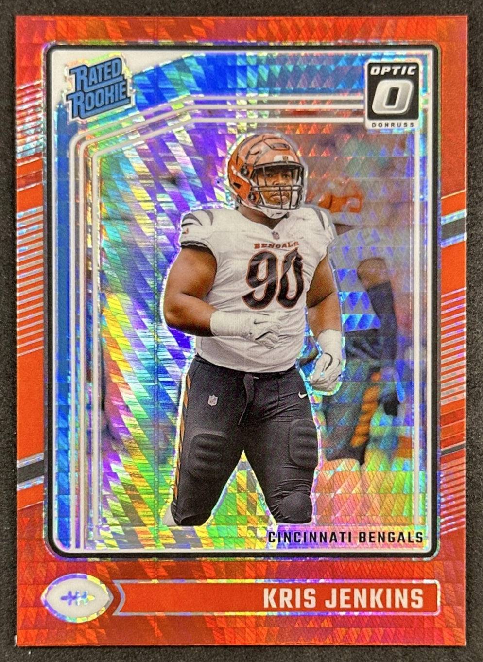 Kris Jenkins 2024 Panini Donruss Optic Red Hyper Bengals