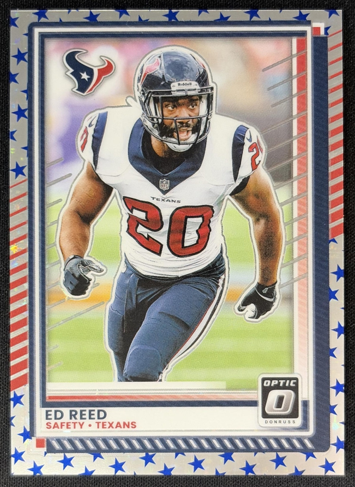 Ed Reed 2025 Panini Donruss Optic Stars Prizm Texans Football