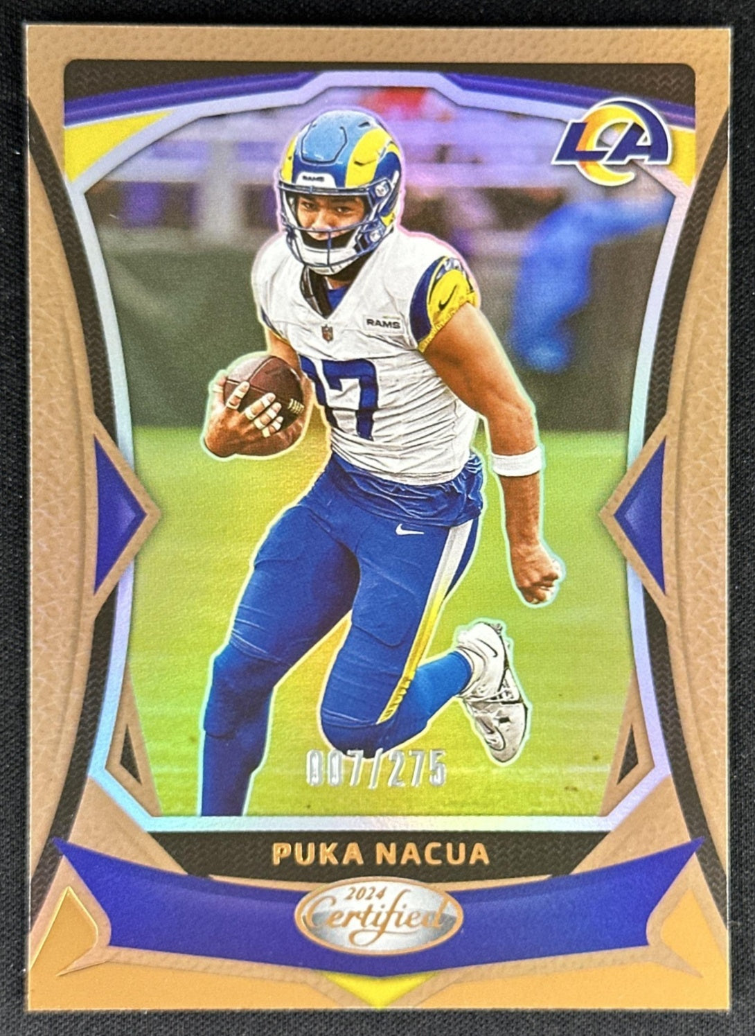 Puka Nacua 2024 Panini Certified Bronze Mirror /275 Rams