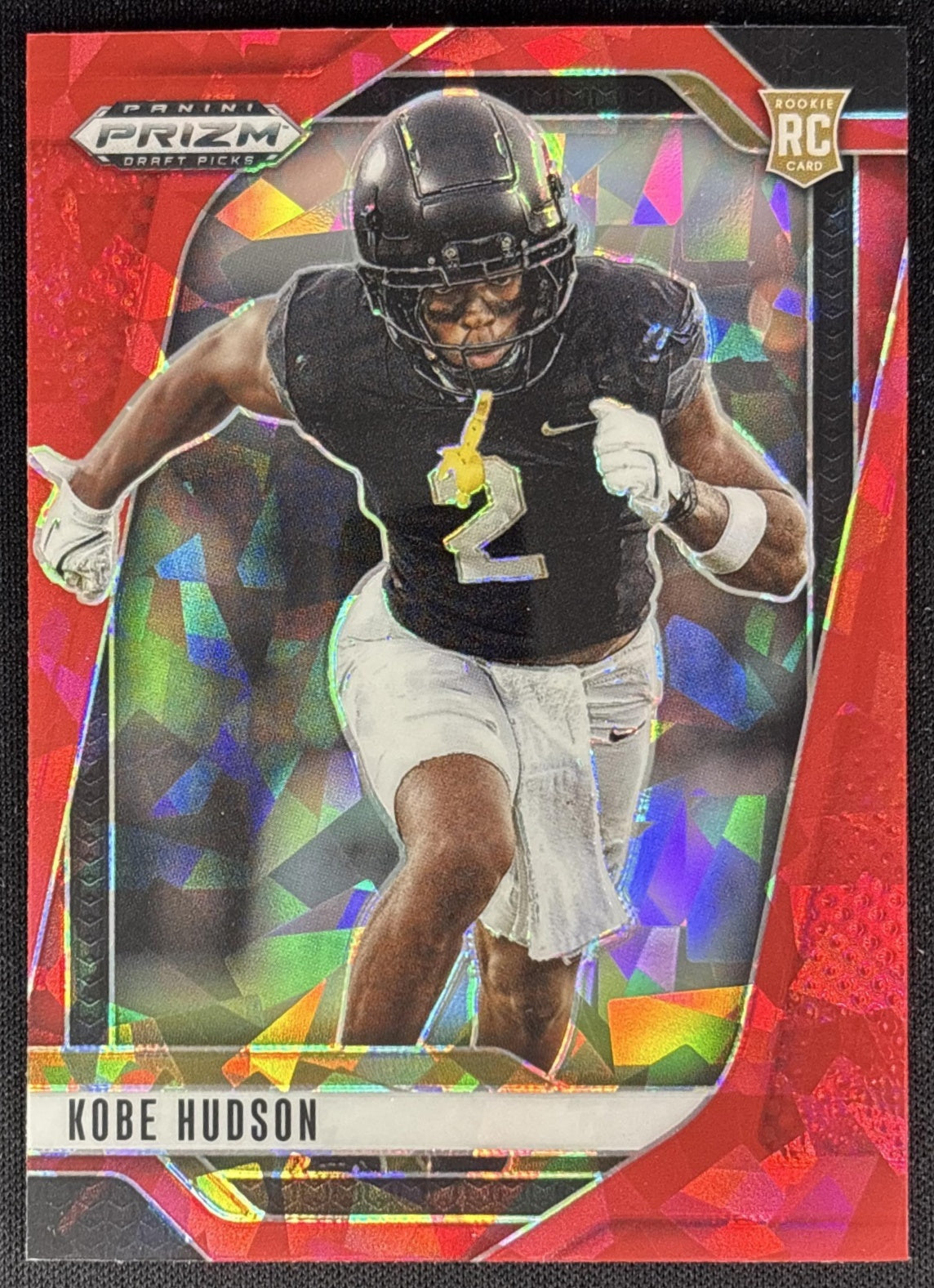 Kobe Hudson 2025 Panini Prizm Draft Picks Red Ice Knights Panthers Sports Trading Card