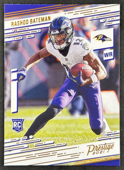 Rashod Bateman 2021 Chronicles Prestige Rookies Update Ravens Sports Trading Card