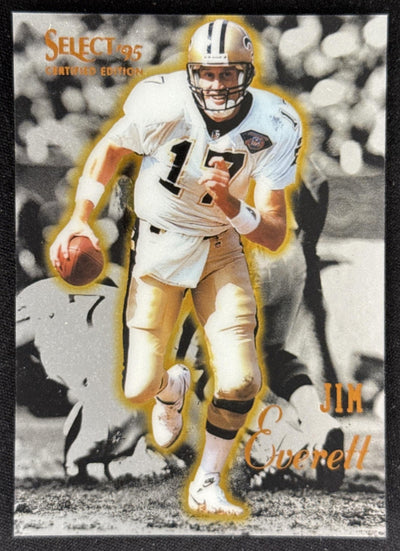 Jim Everett 1995 Pinnacle Select Certified Saints Sports Trading Card