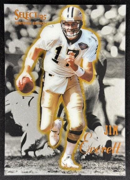 Jim Everett 1995 Pinnacle Select Certified Saints Sports Trading Card