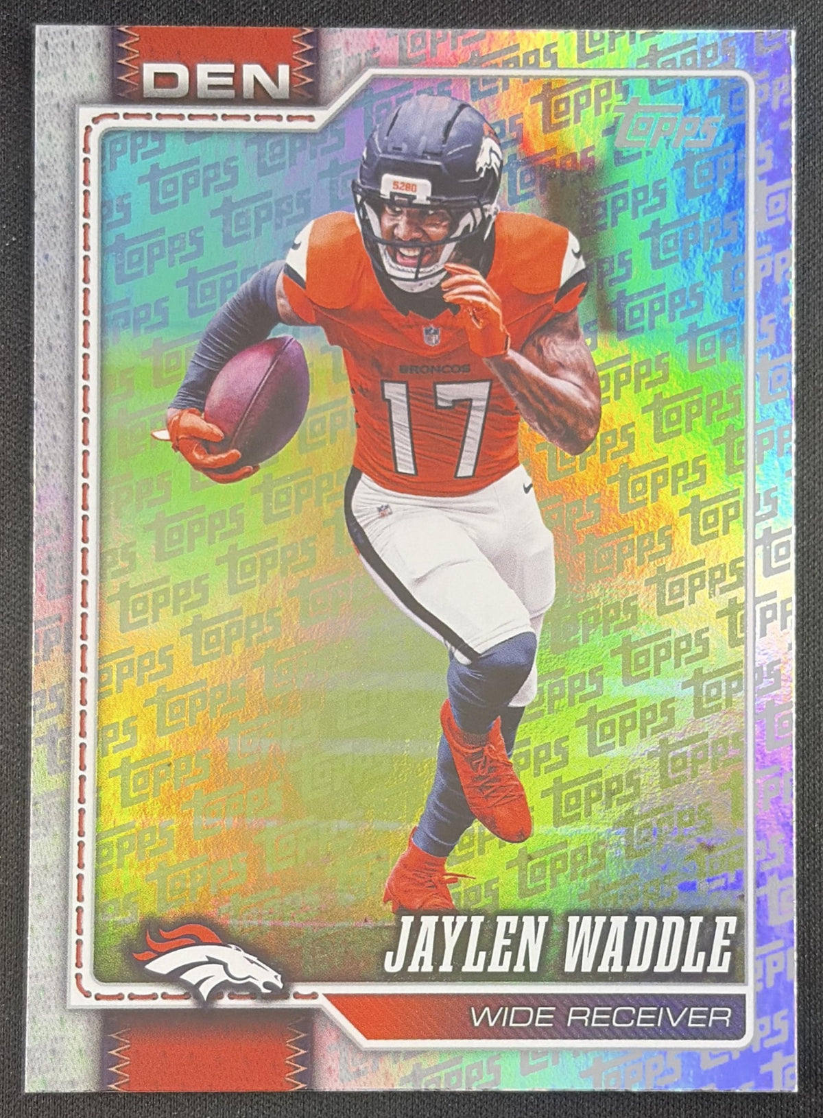 Jaylen Waddle 2026 Topps Fanatics Foil Broncos Sports Trading Card
