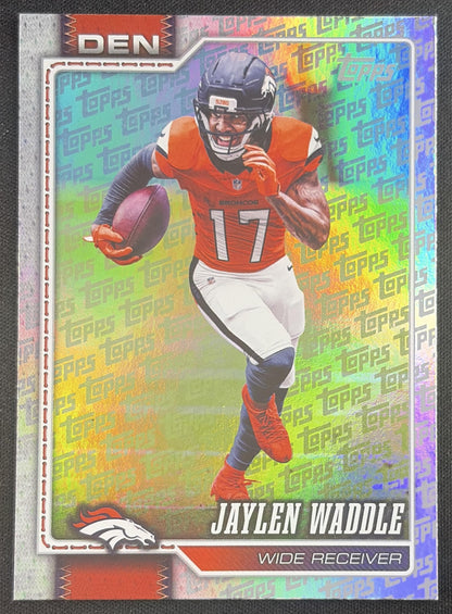 Jaylen Waddle 2026 Topps Fanatics Foil Broncos Sports Trading Card