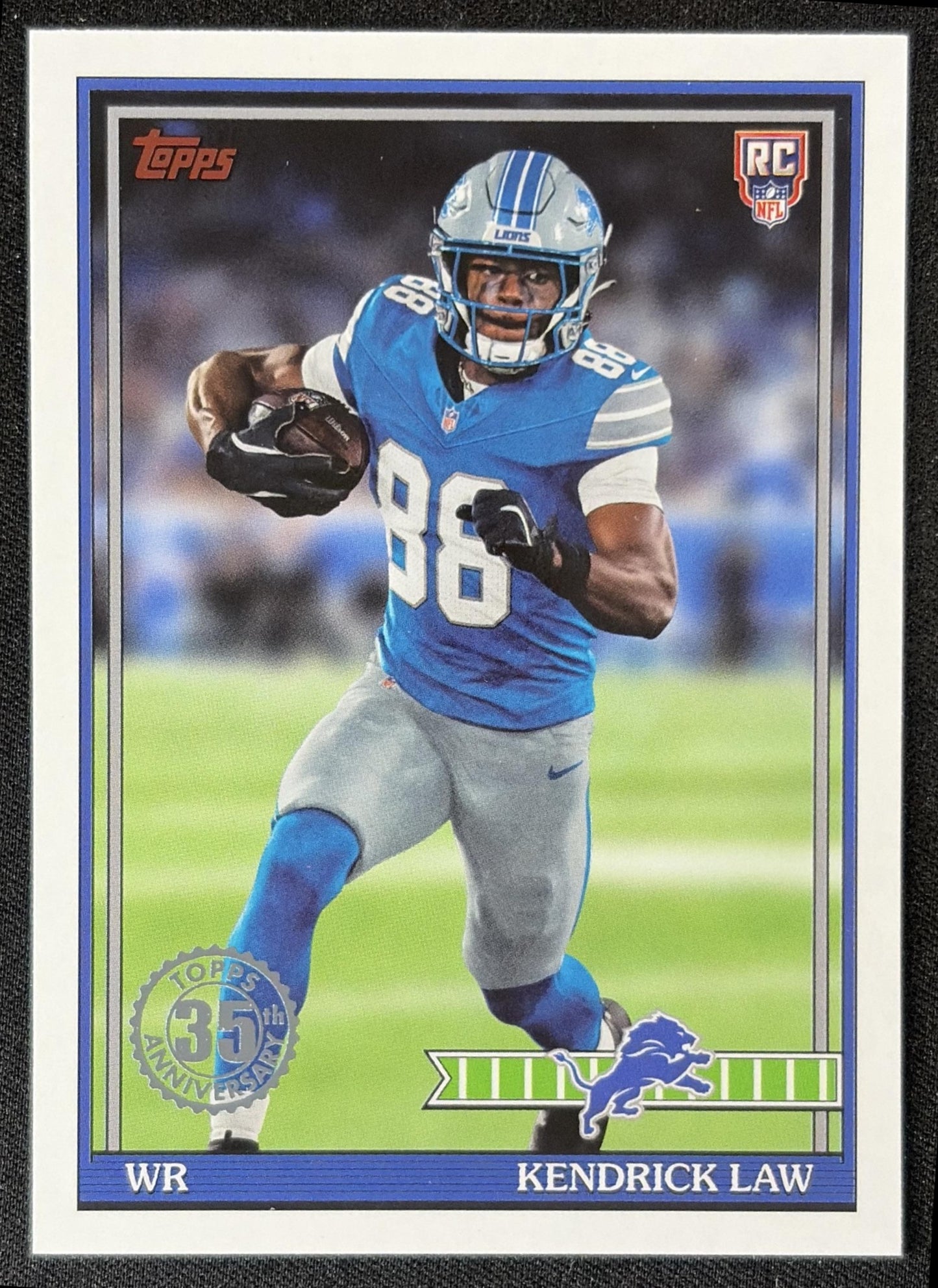 Kendrick Law 2026 Topps 1991 Rookie Lions front