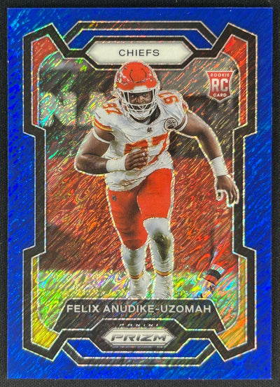 Felix Anudike-Uzomah 2023 Prizm Blue Shimmer /25 Chiefs - Front