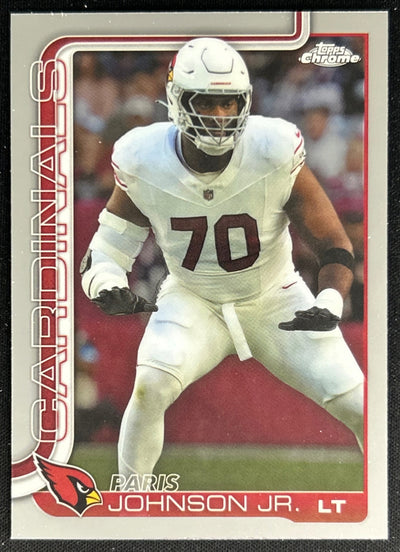 Paris Johnson Jr. 2025 Topps Chrome Cardinals Default Title Sports Trading Cards