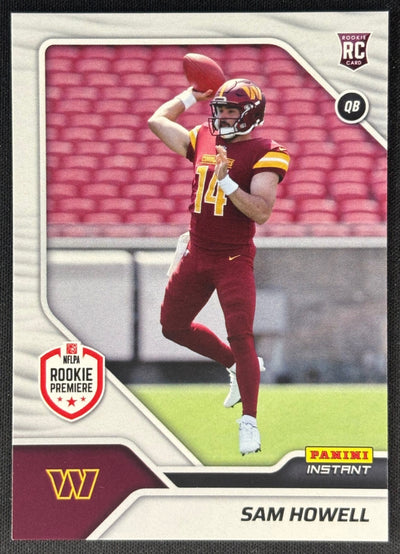 Sam Howell 2022 Instant NFL RPS First Look Commanders Cowboys Sports Trading Card