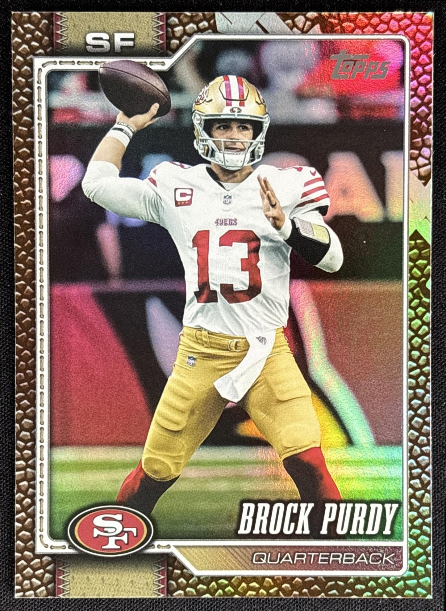 Brock Purdy 2026 Topps Football Leather Foil 49ers