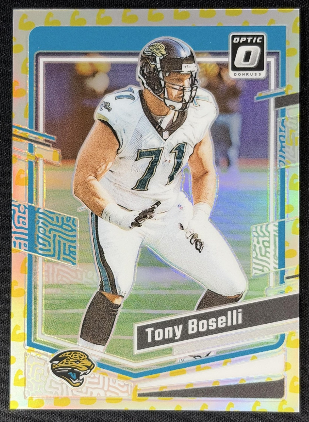 Tony Boselli 2023 Panini Donruss Optic Flex Emoji Prizm /149 Jaguars Sports Trading Cards