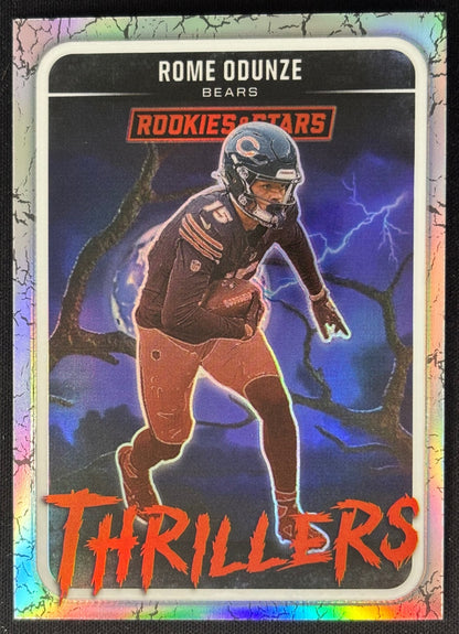 Rome Odunze 2025 Rookies & Stars Thrillers Silver Bears Sports Trading Cards