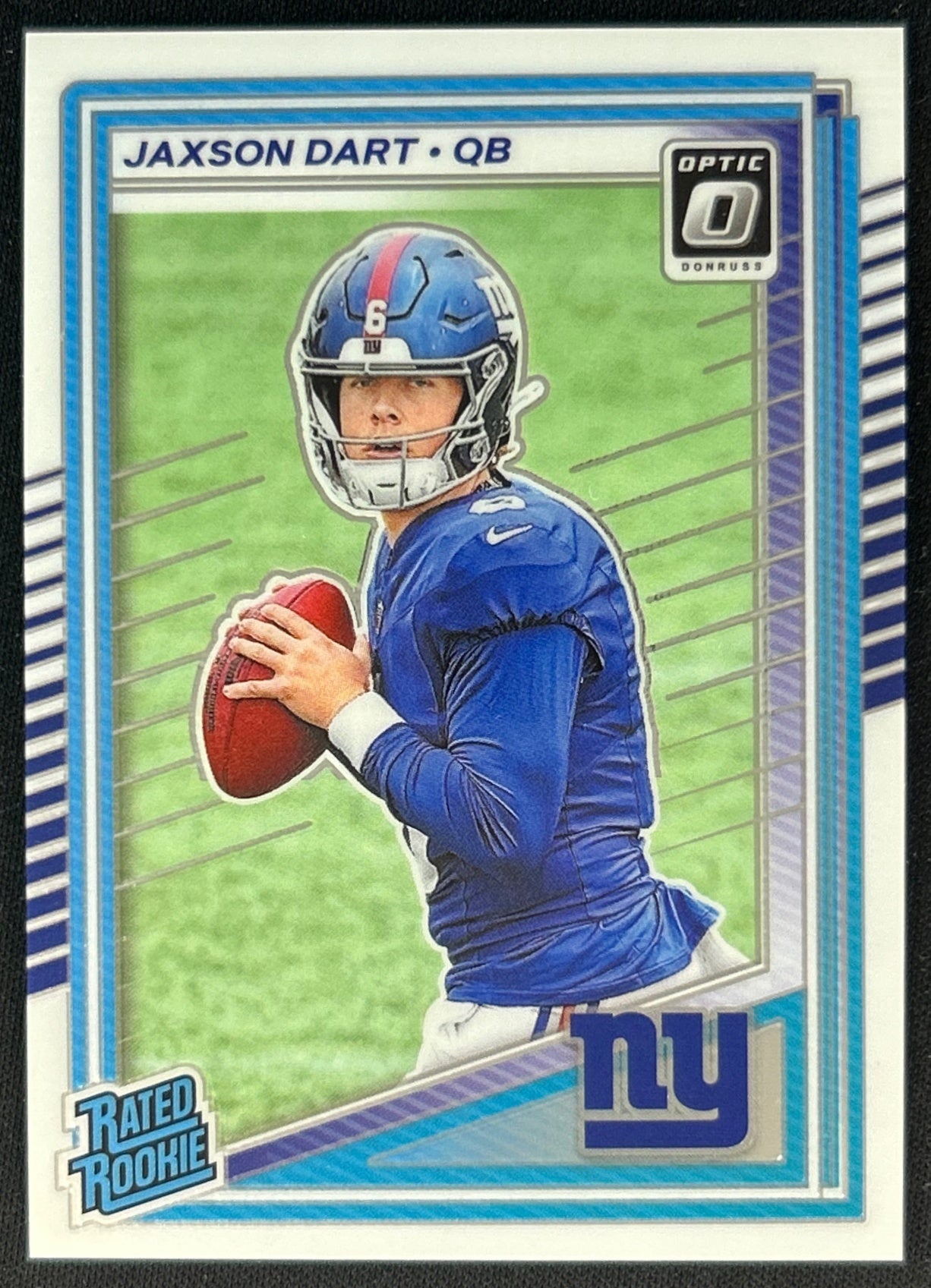 Jaxson Dart 2025 Donruss Optic Rated Rookie Giants Sports Trading Cards