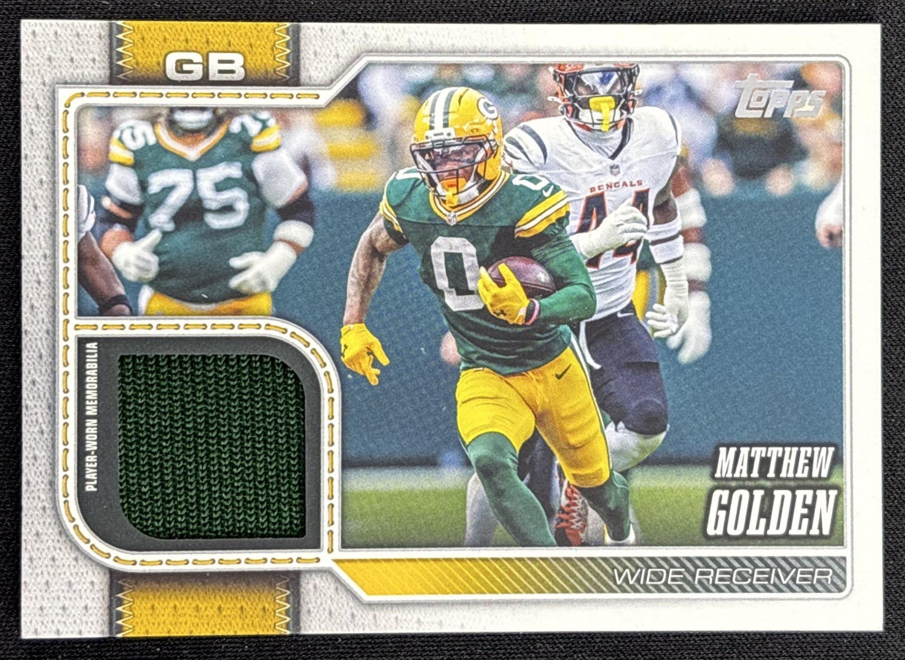 Matthew Golden 2026 Topps Real One Relic Packers