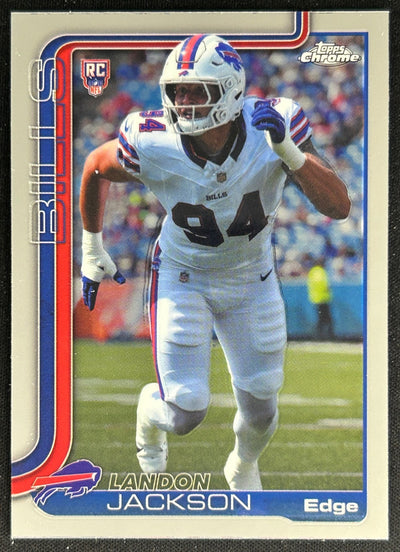 Landon Jackson 2025 Topps Chrome Rookie Bills Sports Trading Cards