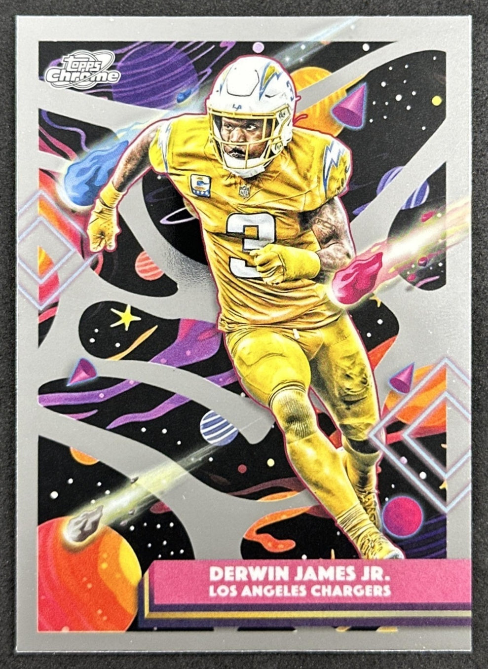Derwin James Jr. 2025 Topps Cosmic Chrome Chargers front